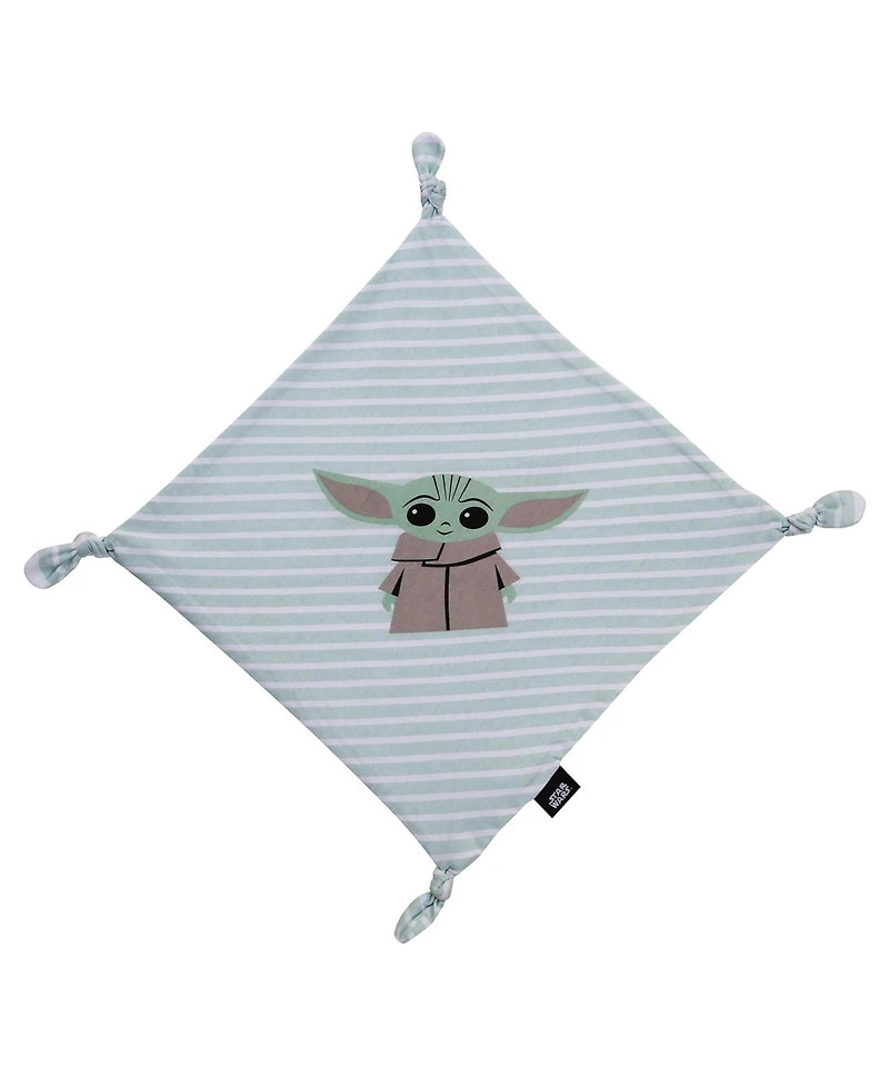 Lambs & Ivy Baby Star Wars Mandalorian Grogu Cotton Jersey Security Blanket/Lovey