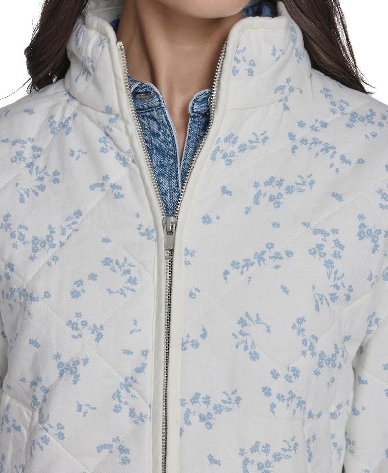 Levi's Women's Quilted Short Liner Zipper Jacket