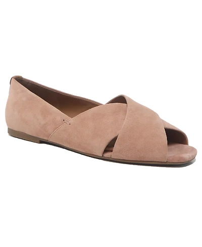 Gentle Souls Women's Whoebe Criss-Cross Open Toe Flats