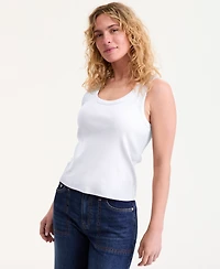 On 34th Women's Double Scoop-Neck Layering Tank Top, Macy's Exclusive