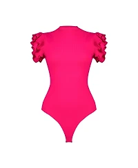 Ivonne Women's Ruffle Sleeve Bodysuit