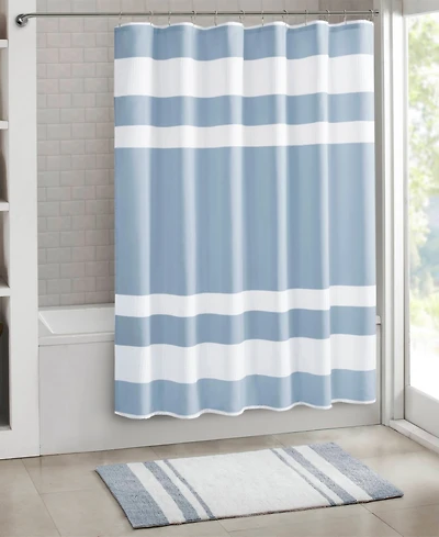Madison Park Spa Waffle 3M-Scotchgard Shower Curtain, 72" x 78"