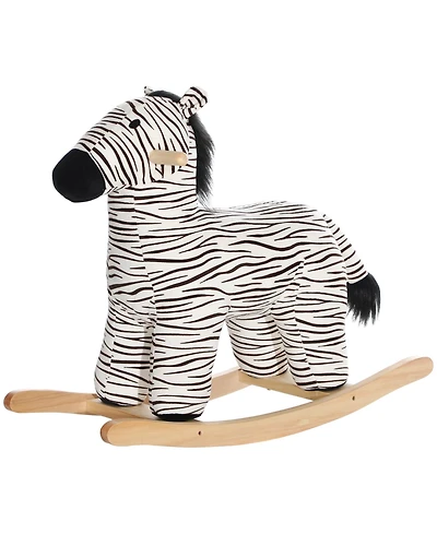 Hongge Toddler Plush Rocking Horse with Sound Effects for Ages Two to Four