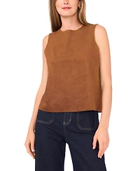 Vince Camuto Women's Faux-Suede Sleeveless Top
