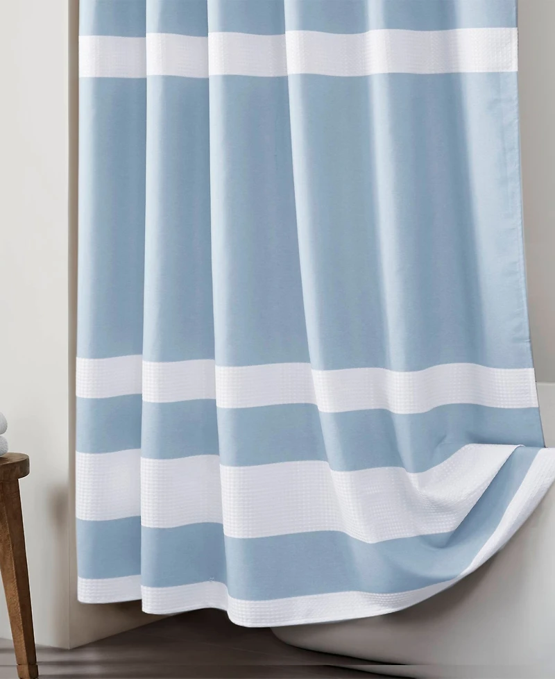 Madison Park Spa Waffle 3M-Scotchgard Shower Curtain