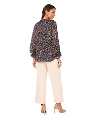 Vince Camuto Women's Printed 3/4-Sleeve Top