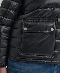 Dkny Plus Moto Collar Short Packable Coat