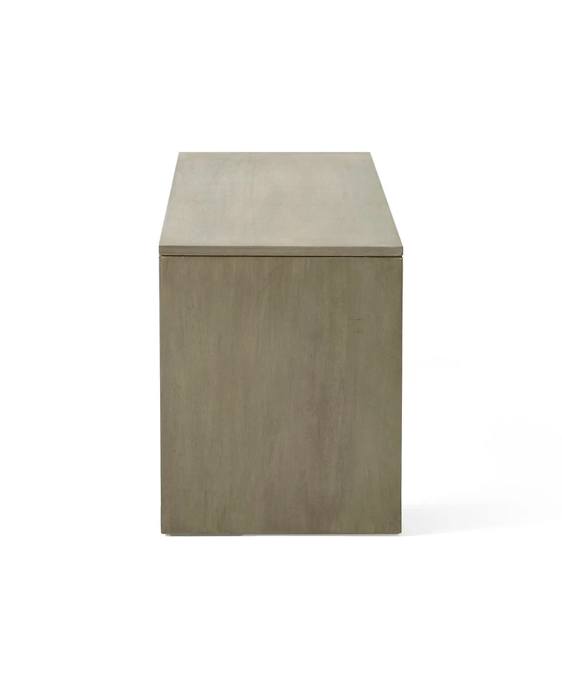 Streamdale Furniture Acacia Wood Dining Bench, Light Gray Oak