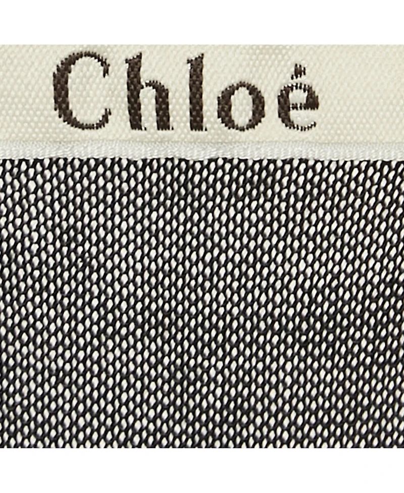 Pre-Owned Chloe Women's Black Silk Knit Sheer Long Sleeve Top