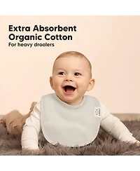 KeaBabies 8pk Baby Bibs for Boy, Baby Drool Bib for Baby Boys and Girls, Infant Teething Bibs