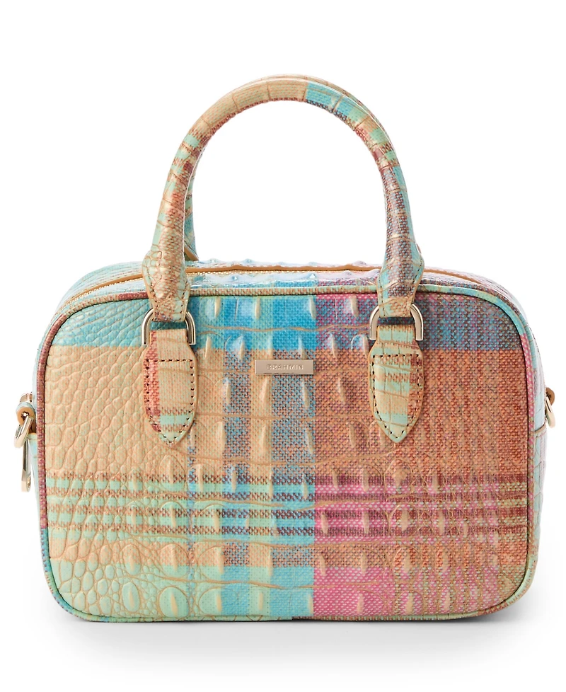 Brahmin Mara Small Leather Crossbody Satchel Bag