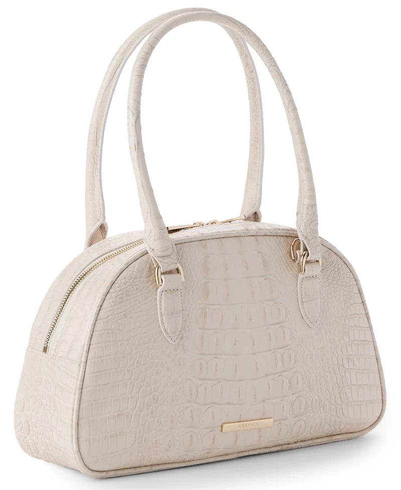 Brahmin Angie Alden Road Leather Medium Satchel Bag