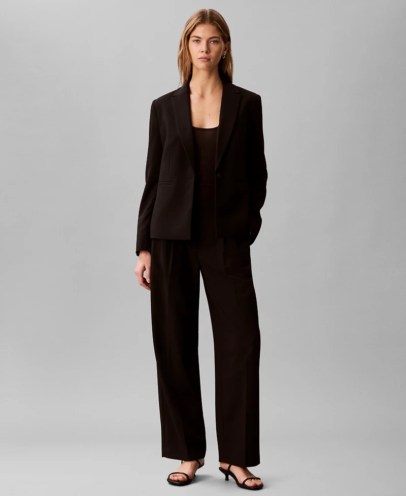 Calvin Klein Women's Slim Notch Lapel Blazer