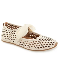 Gentle Souls Women's Annalise Ribbon Tie Ballet Sneakers