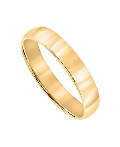 Macy's 4mm Low Dome Wedding Band Ring 10k White Gold (Also Yellow Gold)