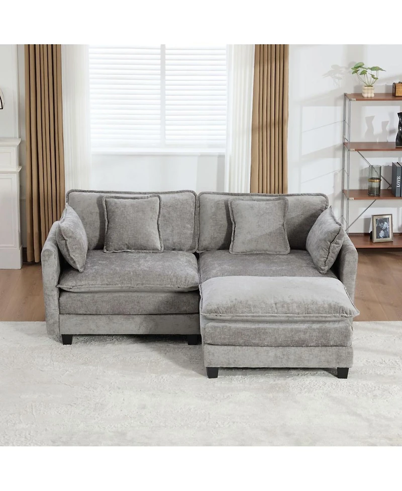 Streamdale Furniture Cloud Couch: Skin-Friendly Chenille, Cloud-Like Comfort, Modular Design