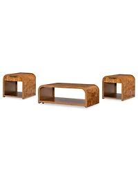 Furniture Prescott 3-Pc. Wood Coffee Table and End Table Set