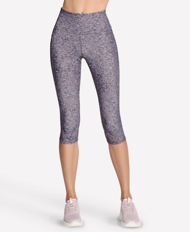 Skechers Women's Go Walk Printed High-Waist Capri