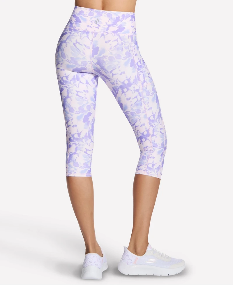 Skechers Women's Go Walk Printed High-Waist Capri