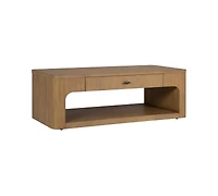 Nordic 52" Wood Rectangular Coffee Table