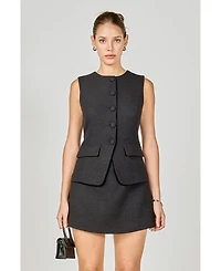 endless rose Women's Vest Skort Romper