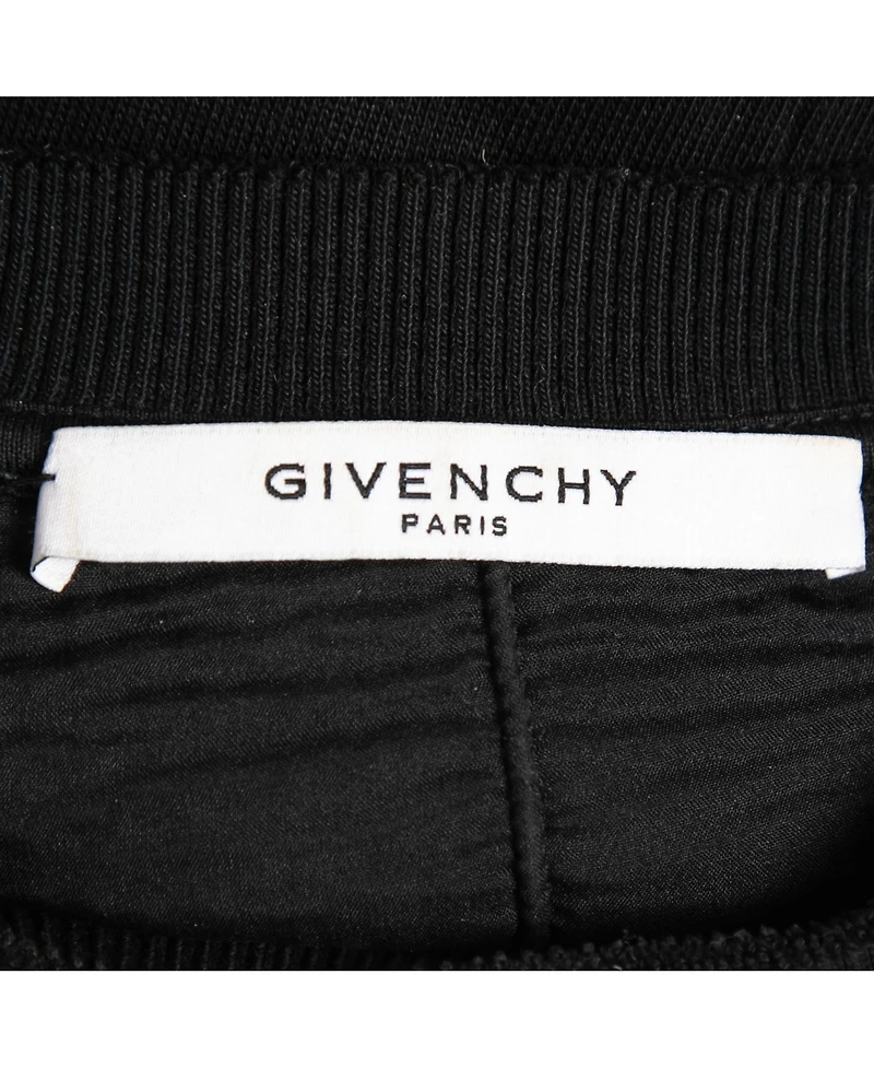 Pre-Owned Givenchy Men's Black Destroyed Effect Cotton Sweatshirt
