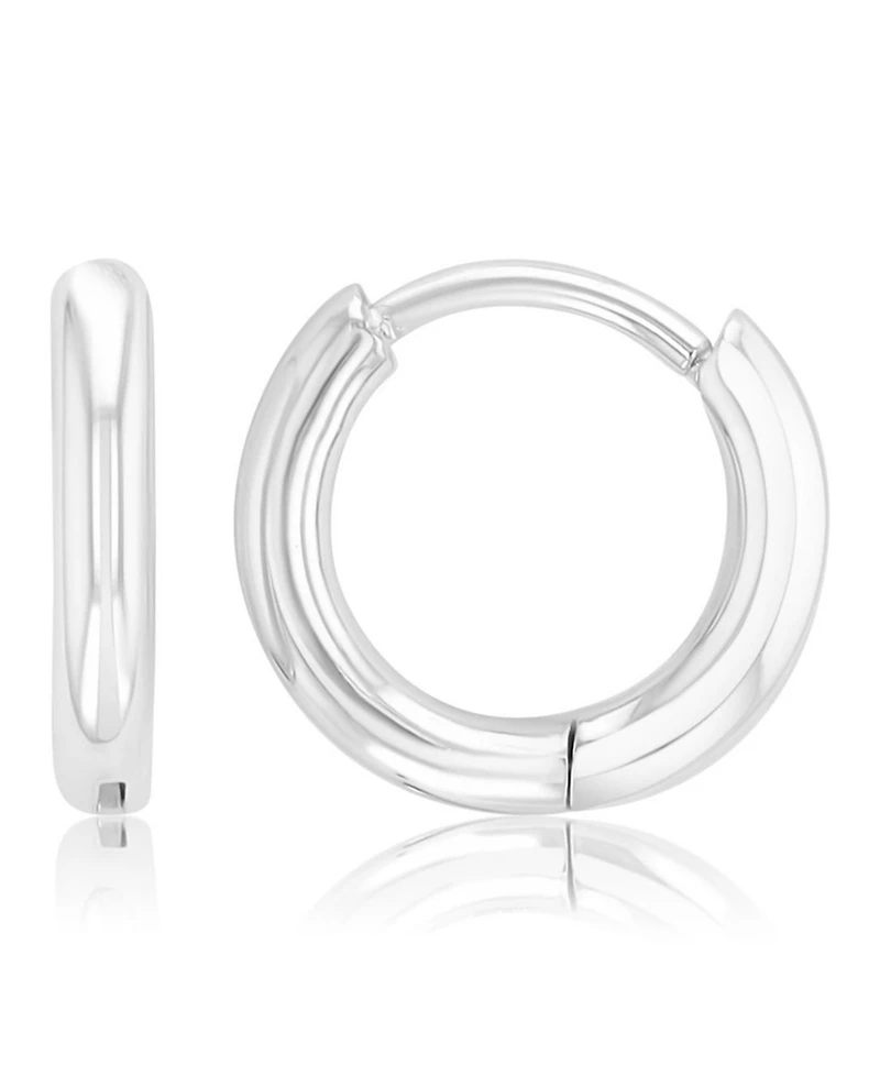 Roxy Waterproof Platinum 11mm Huggie Earrings