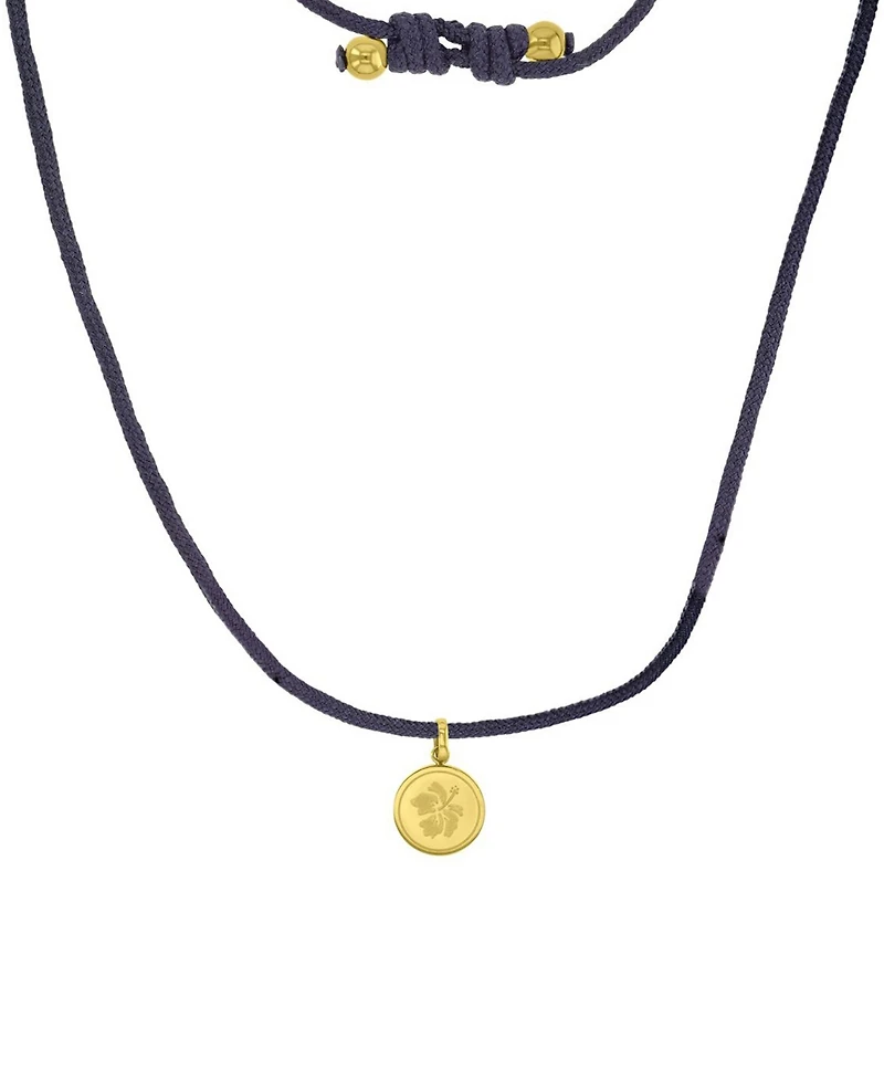 Roxy Waterproof Yellow Hibiscus Beads Adjustable Necklace