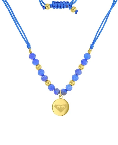 Roxy Waterproof Yellow Heart Labradorite Adjustable Necklace