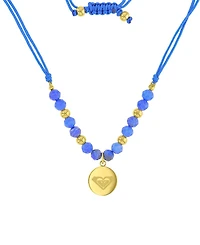 Roxy Waterproof Yellow Heart Labradorite Adjustable Necklace