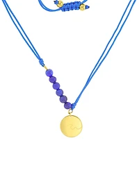 Roxy Waterproof Yellow Wave Labradorite Adjustable Necklace