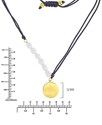 Roxy Waterproof Yellow Hibiscus Pearl Adjustable Necklace