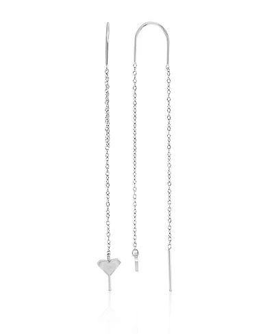 Roxy Waterproof Yellow 65mm Triangular Heart Palm Tree Threader Earrings