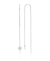 Roxy Waterproof Yellow 65mm Triangular Heart Palm Tree Threader Earrings