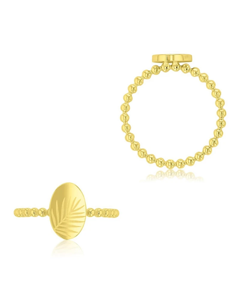 Roxy Waterproof Yellow Leaves Beads Ring
