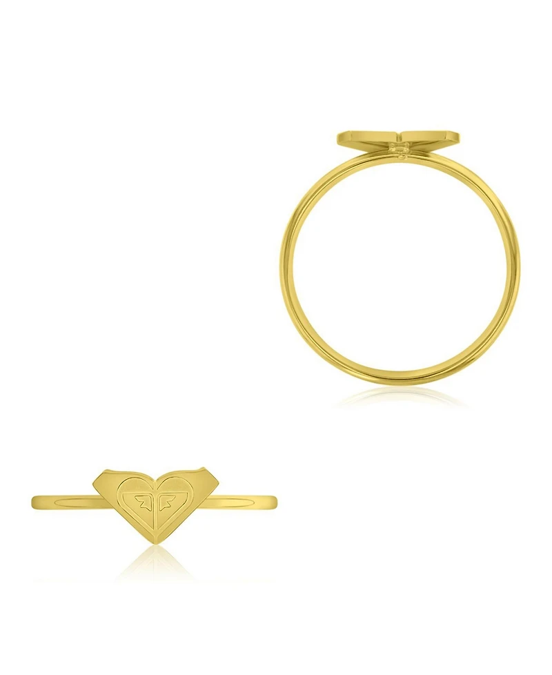 Roxy Waterproof Yellow Triangular Heart Ring