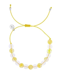 Roxy Waterproof Citrine Clear Quartz Adujustable Bracelet