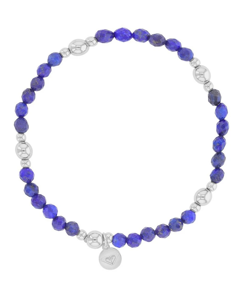 Roxy Waterproof Platinum Blue Rhodonite Stretch Bracelet