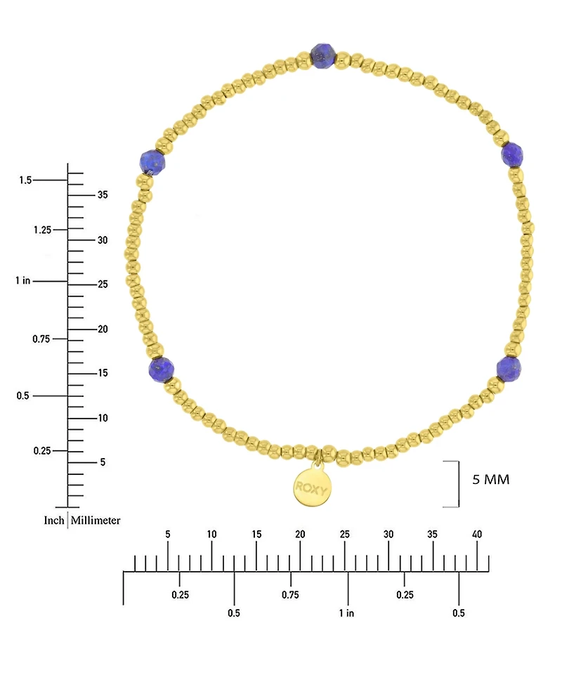 Roxy Waterproof Yellow Lapis Stretch Bracelet