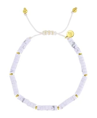 Roxy Waterproof Yellow White Turquoise Marble Adjustable Bracelet