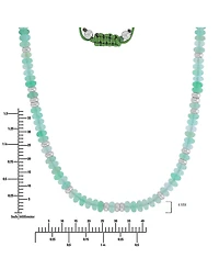 Roxy Waterproof Yellow Beads Green Aventurine Adjustable Necklace