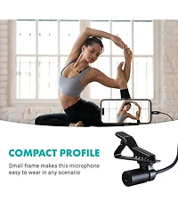 Movo uLav-l Digital Lavalier Omnidirectional Clip on Microphone with Usb-c Connector