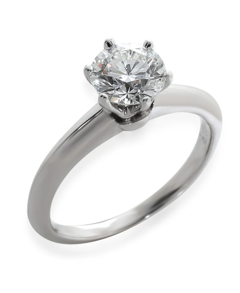 Tiffany & Co. 0.92 ct Round Brilliant Diamond Engagement Ring