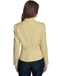 Tommy Hilfiger Women's Puff Sleeve Notch Collar Blazer