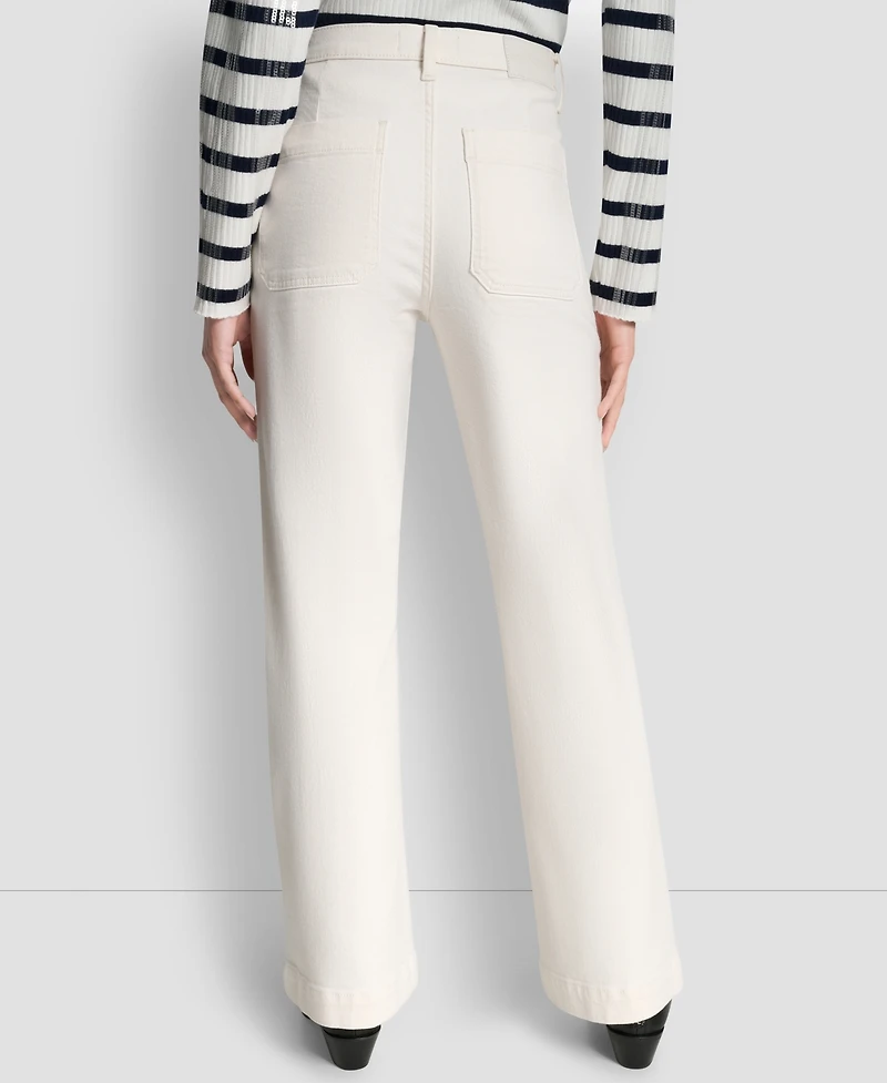 Dkny Jeans Women's High-Rise Relaxed Flare