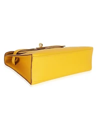 Pre-Owned Hermes Jaune Ambre Swift Kelly Pochette Ghw
