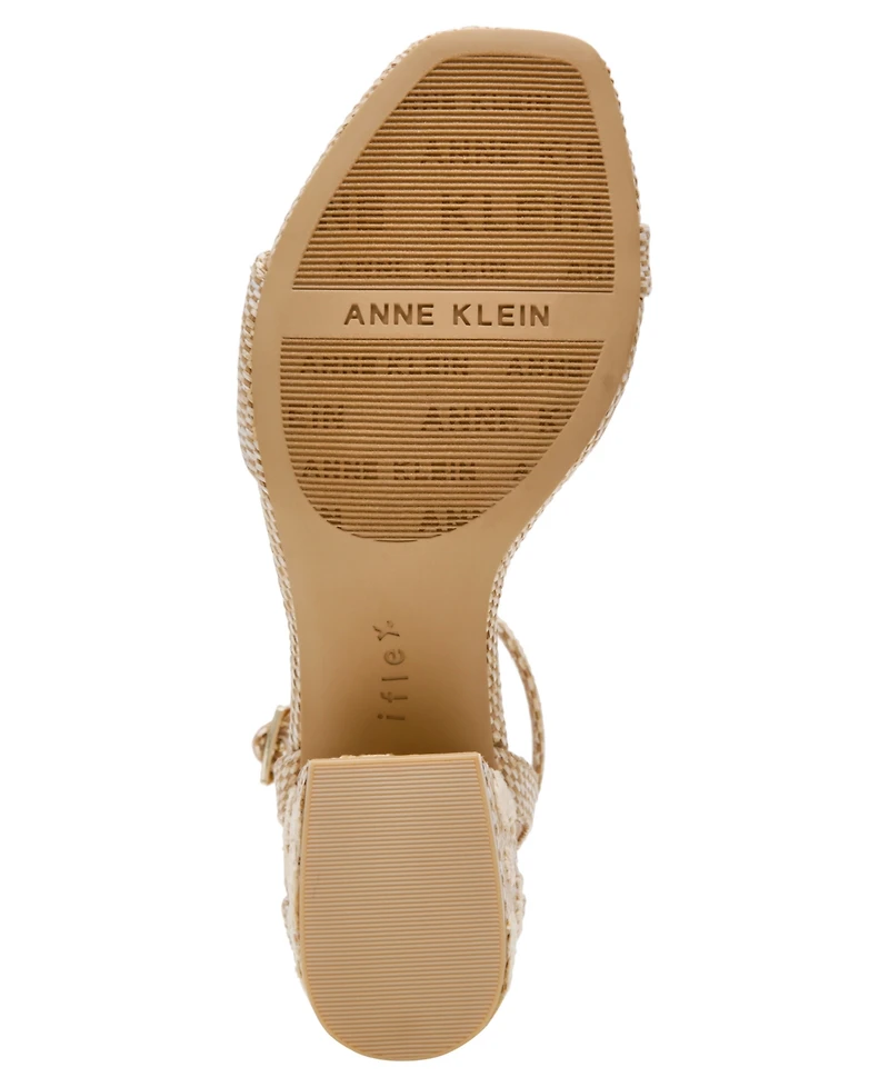 Anne Klein Women's Mia-e Square Toe Sandals