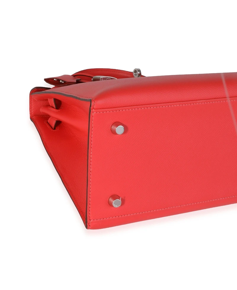 Pre-Owned Hermes Rose Jaipur Epsom Sellier Kelly 28 Phw