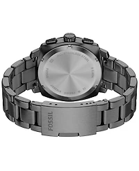 Fossil Men's Machine Chronograph Smoke Stainless Steel Watch, 44mm