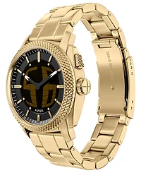 Fossil Men's Machine Big Tic Gold-Tone Stainless Steel Watch, 41mm